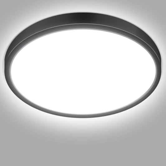hepside LED Ceiling Light,3000K/4000K/6500K 3 Color Temperature, Waterproof IP54 LED Ceiling Lamp, Modern,Round Flush Ceiling Light for Bathroom, Living Room,Bedroom, Kitchen, Hallway, Office