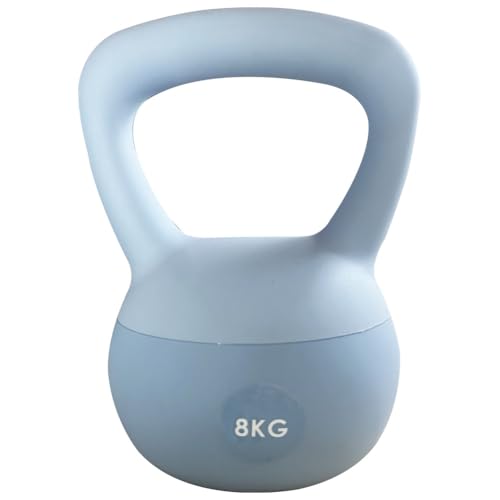 ZhaoCo Soft Kettlebell 8kg with Iron Sand Core - Durable Home Gym Weights for Women & Men, Anti-Slip & Quiet Design for Strength Training, Cardio and