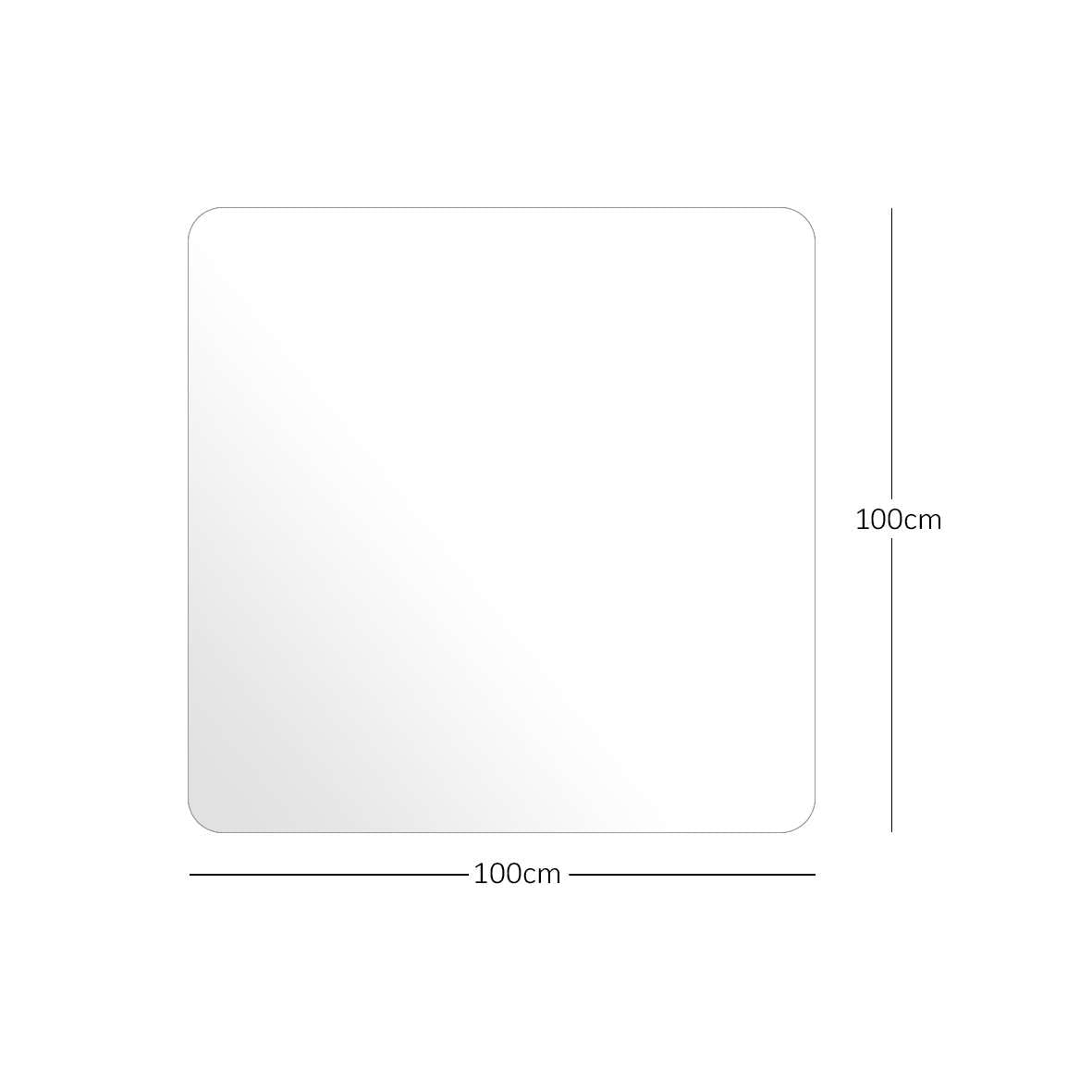 Nicoman Frosted (Semi-Clear) Chair Mat, Non-Slip PVC Wooden Floor Protector Mat with Round Edge