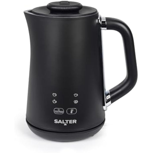 Salter Chocolatier Hot Chocolate Maker to Share – 4-in-1 Automatic Milk Frother, Heater & Foamer, 500ml Heating Capacity, Digital LED Display, Temperature Control Dial, 360° Swivel Base, 500W