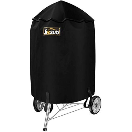 JIESUO 57CM BBQ Cover for Weber Charcoal Kettle: Heavy Duty Waterproof Weather Resistant Barbeque Grill Covers