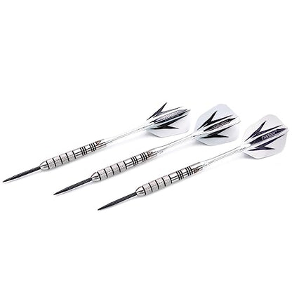 CUESOUL 28 Grams Tungsten Steel Tip Darts Set 95% Tungsten with Luxury Case(CSTSTD028-28L)