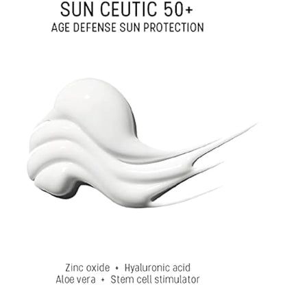 Dermaceutic Sun Ceutic 50+ - Sun cream SPF 50+ - Full spectrum protection sunscreen with powerful UVA/UVB filters - Defense face sun block - 50ml