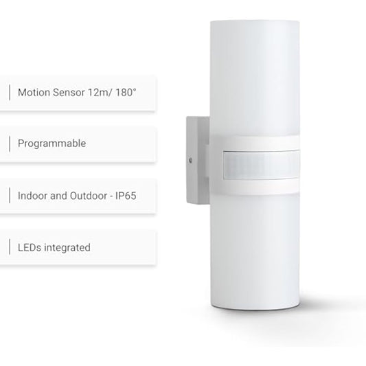 SEBSON Outdoor Wall Lights Mains Powered IP65, Outdoor Garden Lights with PIR Motion Sensor - LED Wall Lights 20W Cool White 2200lm - Outside Lights for Garage and Driveway