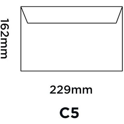 Blake Office C5 162 x 229 mm 120 gsm Peel & Seal Wallet Envelopes (34214) Ultra White Wove - Pack of 50