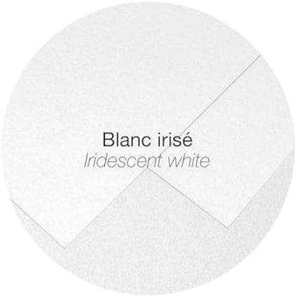 Clairefontaine - Ref 50038C - Pollen Iridescent Envelopes (Pack of 20) - 140 x 140mm in Size, 120gsm Paper, Suitable for Use with Inkjet or Laser Printers - White