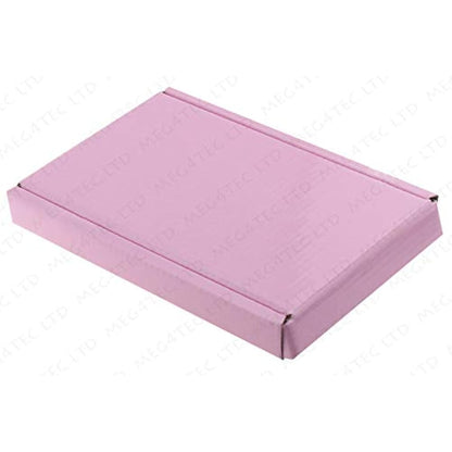 MEG4TEC Pack of 10 Satin Pink C5/A5 Pip Boxes - Large Letter Cardboard Shipping Packaging Boxes (22.5cm x 16cm x 2cm)