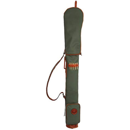 TOURBON Waterproof Canvas Course Training Practice Golf Club Carry Bag Travel Case With Soft Padded Shoulder Strap (Golf Bag TB904CA-Green)