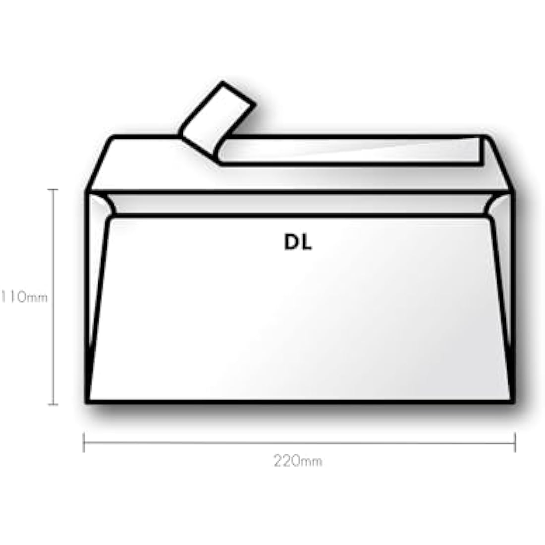Clairefontaine - Ref 5865C - Pollen Adhesive Envelopes (Pack of 20) - DL Sized, 120gsm Paper, Printer-Compatible, Acid Free, Adhesive Strip for Easy Seal - Lilac