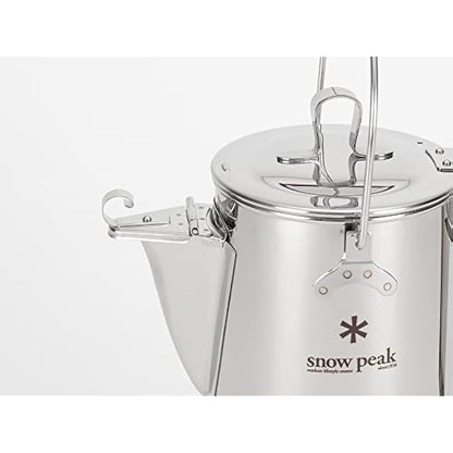 Snow Peak CS-270 Kettle, Stainless Steel, 1.8 liters