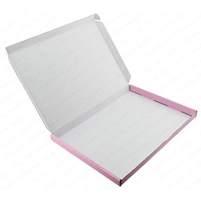 MEG4TEC Pack of 10 Satin Pink C5/A5 Pip Boxes - Large Letter Cardboard Shipping Packaging Boxes (22.5cm x 16cm x 2cm)