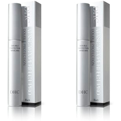 DHC Mascara Perfect Pro Double Protection 5 g (Black), Pack of 2