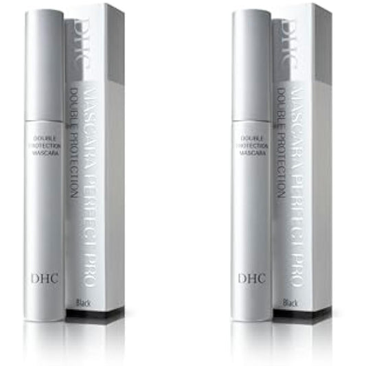 DHC Mascara Perfect Pro Double Protection 5 g (Black), Pack of 2