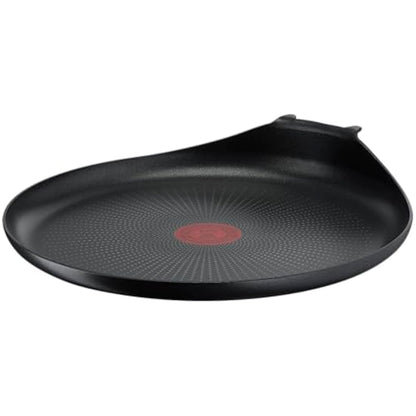 Tefal Ingenio L1461004 L1461004 Crepe Pan, 27 cm, Non-Induction, Non-Stick Coating, Stackable, Dishwasher-Safe, Easy Plus, Black