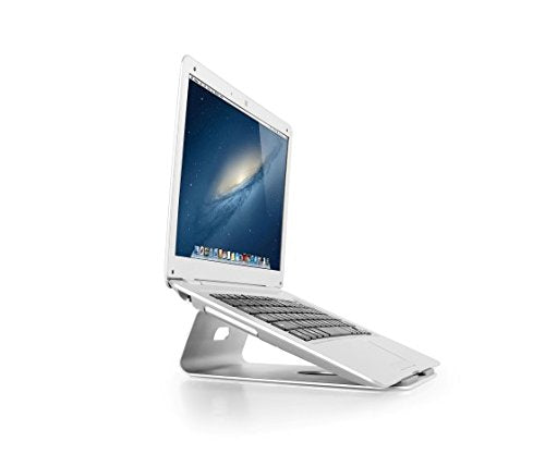 Enpee Solid Aluminium Desktop Stand for Apple Macbook, iPad Air PRO & MOST 11" - 15" LAPTOPS