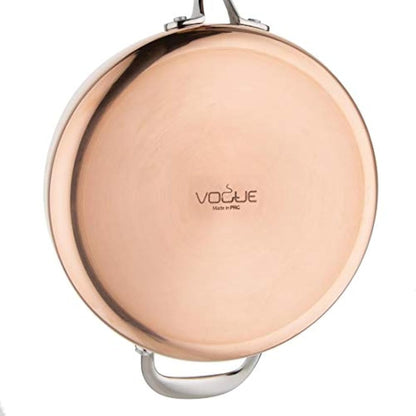 Vogue Induction Tri-Wall Copper Saute Pan - 240mm 9"