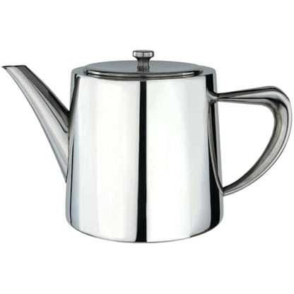 Café Olé DW-048 Derwent Teapot, Stainless Steel, 48oz (1.3 Litres), 4-5 Cup, Mirror Polished