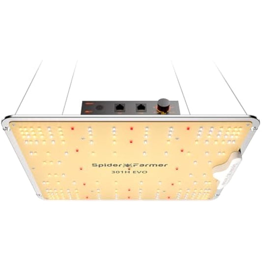 SPIDER FARMER EVO SF1000 LED Grow Light with Samsung LM301H EVO High Efficiency & Dimmable Lighting Full Spectrum Grow Light for Indoor Plants Veg Bloom Growing Lamps for 2x2/3x3 Grow Tent