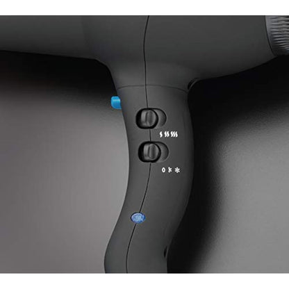 Diva Pro Styling Ultima 5000 Pro Dryer, 2200W Professional Hairdryer with Ionic Conditioning, Black