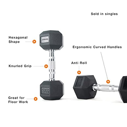 Athlyt - Hex Dumbbell, 12.5k g - Single