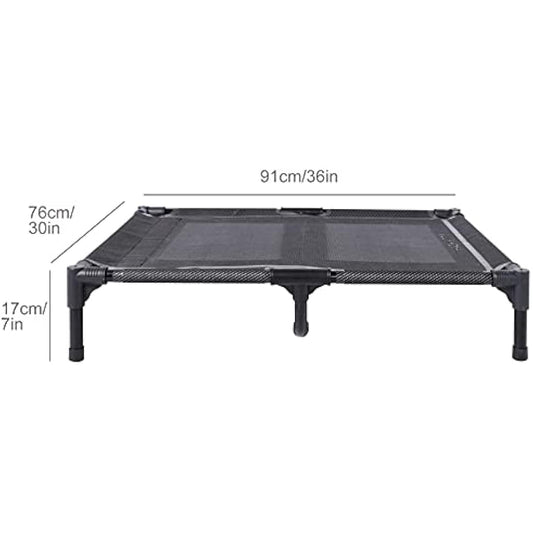 ANWA Elevated Dog Bed Large Size, Raised Dog Bed Outdoor Use, Portable Dog Cot Large Dogs