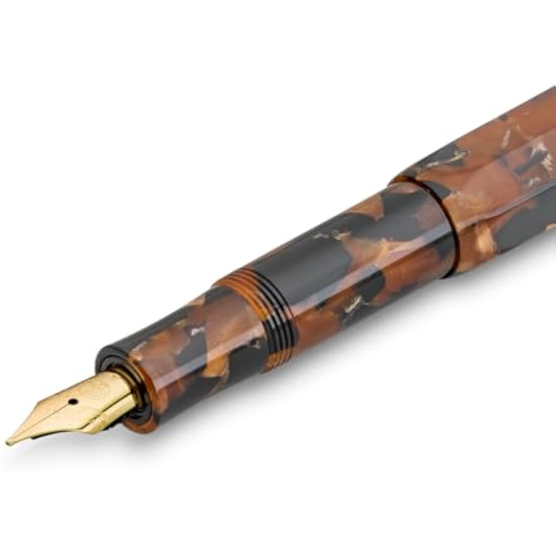 Kaweco ART SPORT Fountain Pen Hickory Brown I Exclusive Acrylic Reservoir Pen for Ink Cartridges With Steel Nib 12.5 cm I Including Metal Box I Nib: M (Medium)