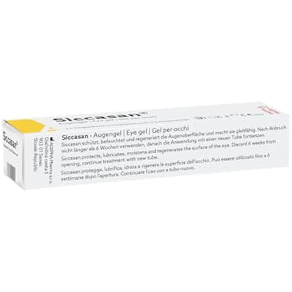 Siccasan Intensive Eye Gel | Corneal Gel & Eye Lubricant | Eye Gel for Dry Eyes| Relief Against Irritated and Sore Eyes | Night Time Eye Gel for Dry Eyes