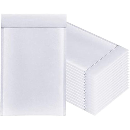 NaXew Padded Envelopes A4, with Easy Tear Strip Peel + Seal Bubble Mailer Bags Postal Wrap Envelope Cushioned Protective Packaging 220 x 340 mm (White A4, 10pcs)