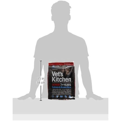 Vet's Kitchen Dry Dog Food Senior Salmon & Brown Rice Protect & Care 3kg