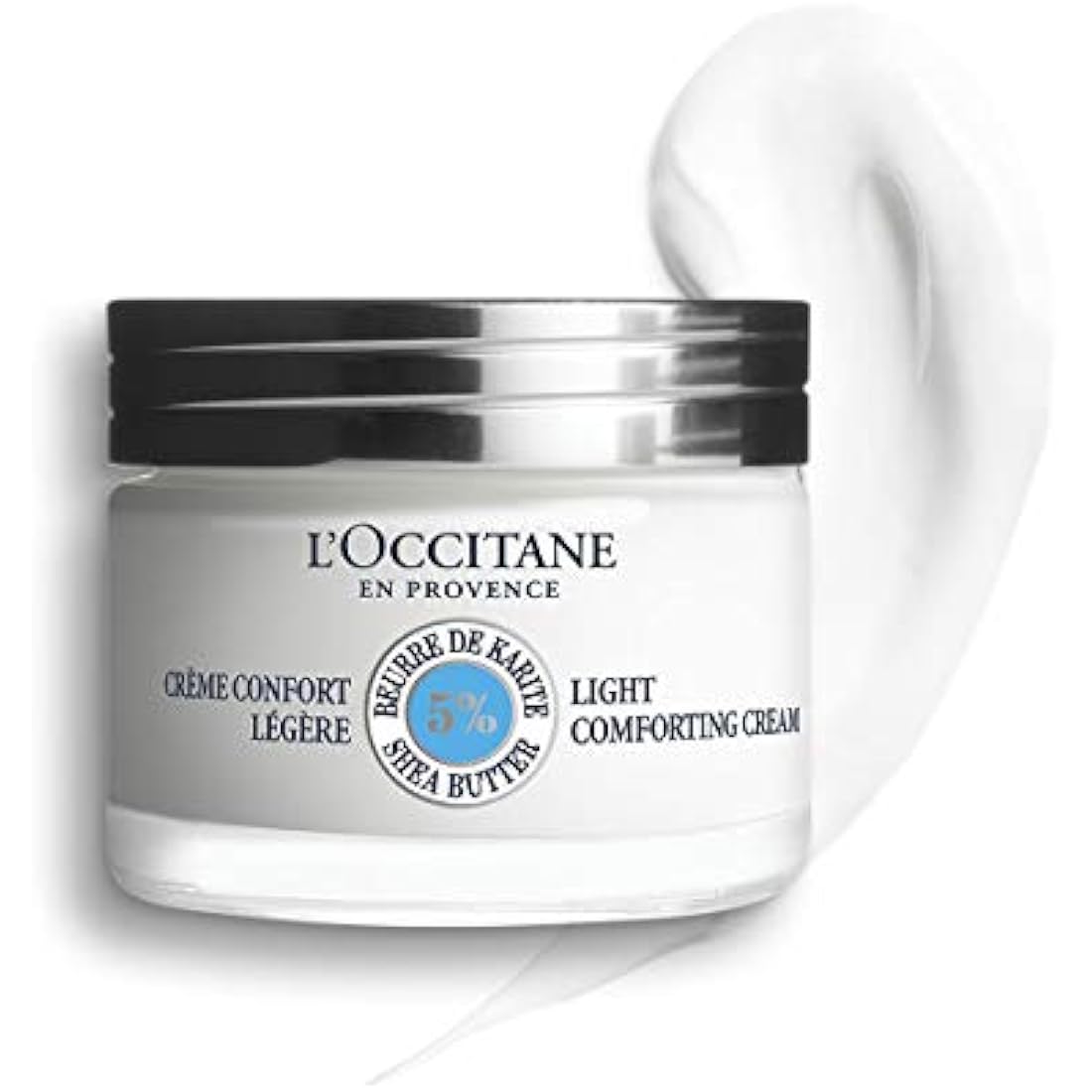 L'OCCITANE Shea Light Comforting Face Cream 50ml | Enriched with Shea Butter | Vegan & 98% Readily Biodegradable | Luxury & Clean Beauty Skin Care for All Skin Types