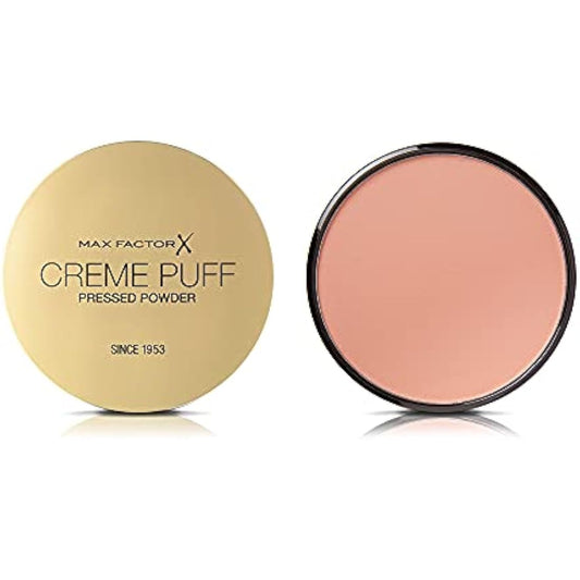 Max Factor Cream Puff Pressed Compact Powder, 21 g, 53 Tempting Touch(without a sponge)