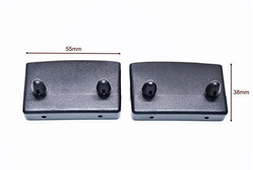 Husseinbolt New replacement 50-55mm side rail bed slat holders/caps Model A End for single, double and king size beds Pack of 8 caps