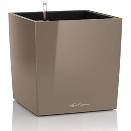LECHUZA CUBE Premium 40 taupe high gloss 16365