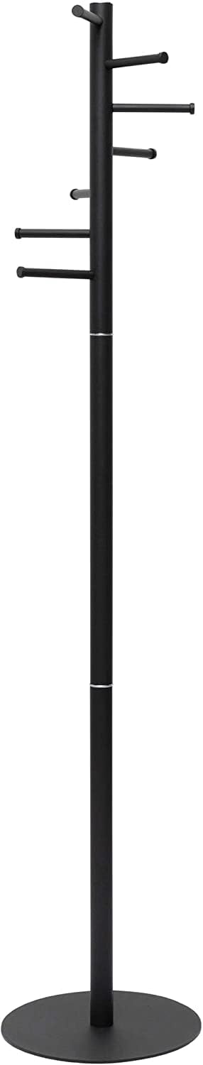 Maul Mauulcaurus Coat Stand | Sturdy, Space-Saving Standing Coat Rack | Stable Clothes Stand Ideal for Entrance Areas, Office Spaces or Home | Black