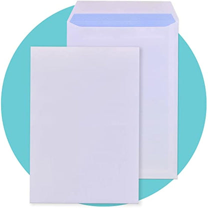 Triplast 50 x C4 White Self Seal Security Envelopes (Size: 324x229mm) | Fully Opaque, Self Sealing & Printer Safe Mailing Paper Envelopes | Ideal for Everyday Home, Office & Commercial Use