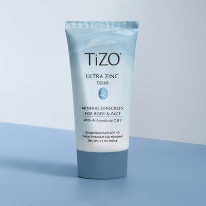 Tizo Body And Face Lightly Tinted SPF 40 For Unisex 3.5 oz Sunscreen