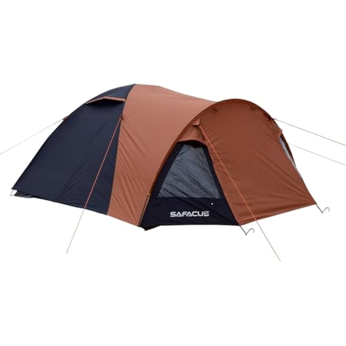 SAFACUS 3-4 Person Dome Camping Tent, Double layer, Full Waterproof Holiday Family 3 to 4 Man Tent, Easy to Set Up for Outdoors Hiking Fishing Traveling Beach Vacation