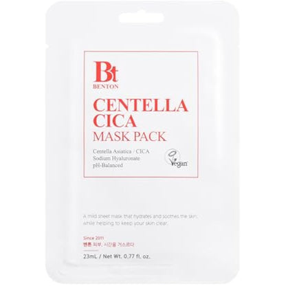 BENTON Goodbye redness centella mask pack Pack of 10