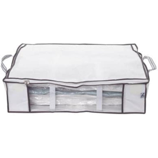 Lakeland Vacuum Clothes and Duvet Storage Tote Bag - 50L Underbed Stores Double Duvet & 4 Pillows
