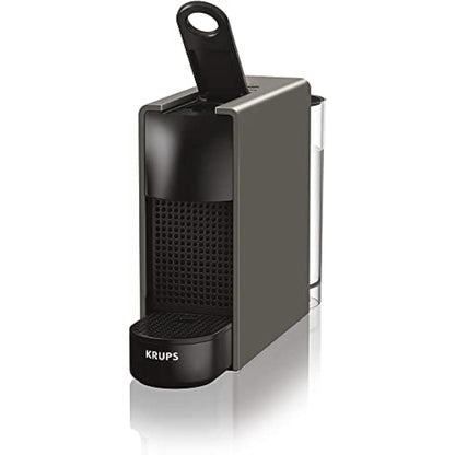 Nespresso Krups XN110BRD Essenza mini coffee capsule machine | 0.6 L | 19 bar | energy saving mode | grey | energy class A