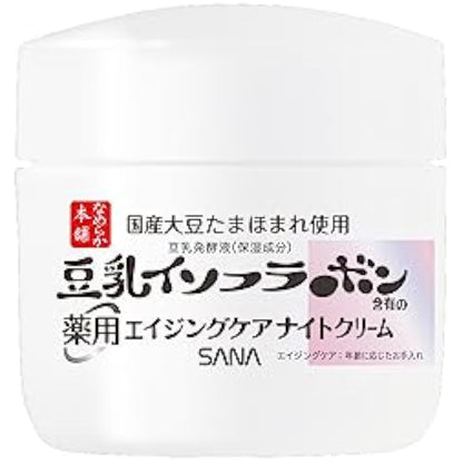 Sana Nameraka Honpo Soy Milk Isoflavone Wrinkle Night Cream 50g - White