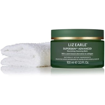 LIZ EARLE Superskin Advanced Nourishing Cleansing Balm 100ml Pot - Complete with 1x Luxury Cleansing Cloth