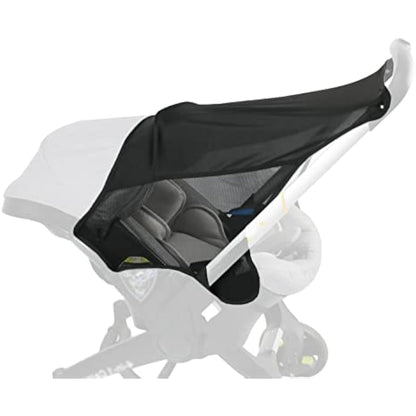 Cysocool Car Seat Pram Sunshade for Doona Stroller Car Seat (not for Doona X) Stroller Snap-on Sun Protection Canopy, Anti-UV Baby Pushchair Blackout Cover Shield Insect Mosquito Net