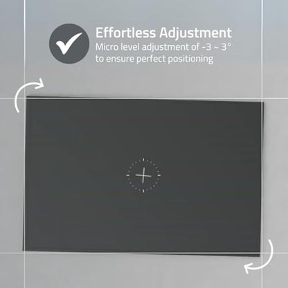 Nedis Micro-Gap Fixed TV Wall Mount for Samsung 43-85" Neo QLED, QLED (Excl. Q80A) and Crystal UHD TVs up to 60kg - Ultra Slim 7.5mm