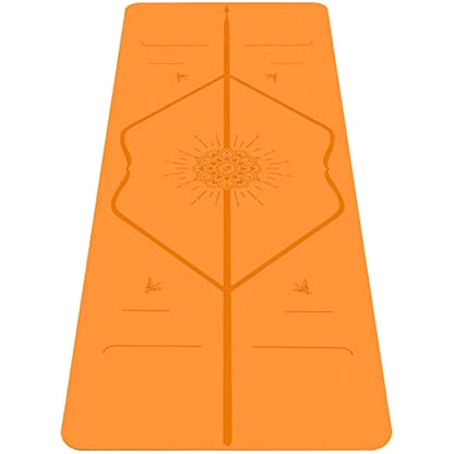 Liforme Special Yoga Mat - Patented Alignment System, Warrior-like Grip, Non-slip, Eco-friendly and Biodegradable, sweat-resistant, Long, Wide and Thick, 4.2mm thick mat for comfort