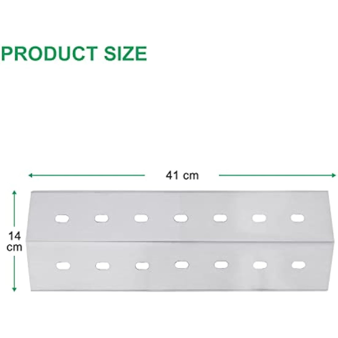 WELL GRILL 3-Pack Stainless Steel Flavorizer Bars, Heat Shield Tent, Flame Distributor Outdoor Barbecue Replacement Parts for Most Gas Grills (41cm x 14cm L x W)