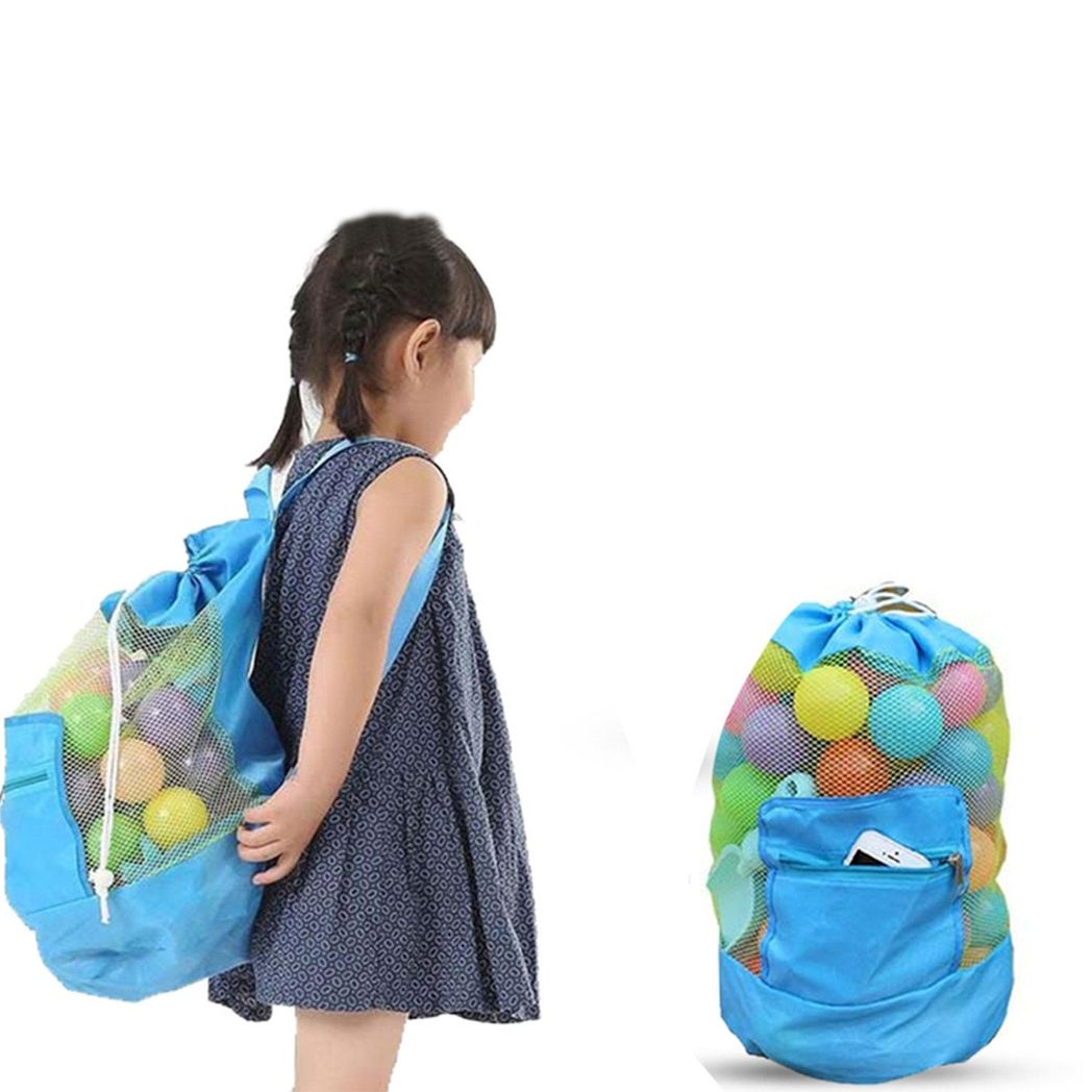 Doodle Nylon Toy Storage Bag and Play Mat - Blue
