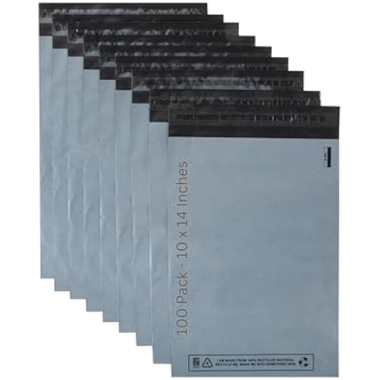 DVIVA 100pcs Postage bags for clothes |10"x14" Waterproof and Tear-Proof Mailing Bags | Large Parcel Bags for Delivery, Shipping & Packages