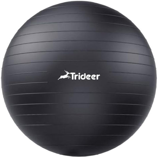 Trideer Exercise & Yoga Ball - 5 Sizes, Pregnancy & Maternity, Anti-Burst, Heavy Duty, Office Chair Ball & Gym Ball with Quick Pump