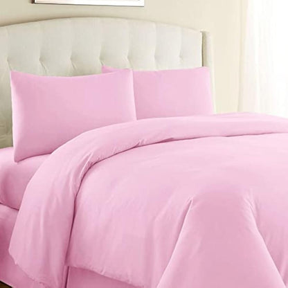Comfort Collections Brushed 100% Cotton Flannel Flannelette Plain Duvet Quilt Cover Bedding Set Cream King 230cm x 220cm Approximate
